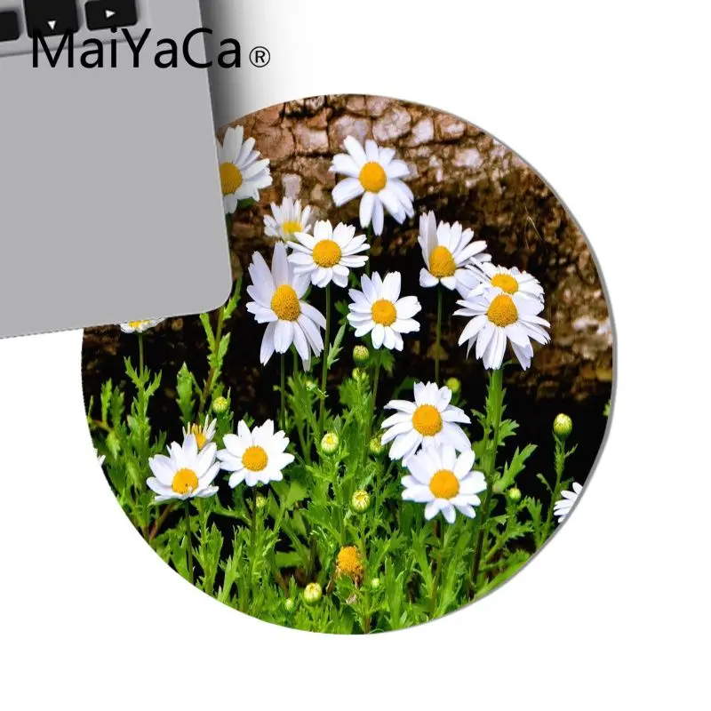 MaiYaCa Новый дизайн маленькая Маргаритка резиновая мышь прочная настольная