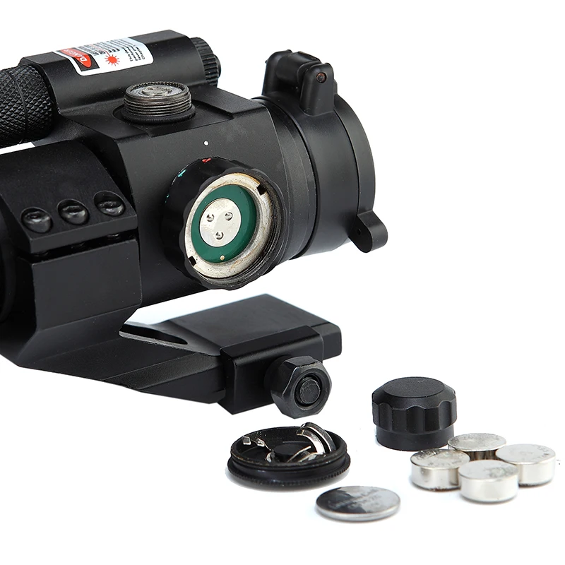 Hunting Riflescope Telescopic Illuminated Red Green Dot Rifel Scope Sight 20mm Rail Mount Laser collimator | Спорт и развлечения