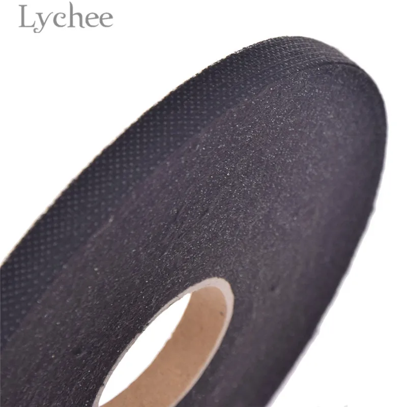 Lychee Life 100 м 1 см ширина проклеенные накладки белый черный ткань железо на