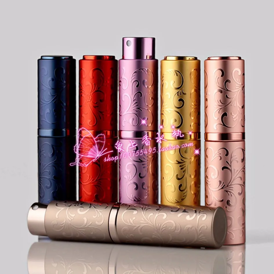 売却 500ピース/ロット容量10ミリリットル卸売詰め替えポータブルミニ香水瓶&トラベラーアルミスプレーアトマイザー空パルファムボトル