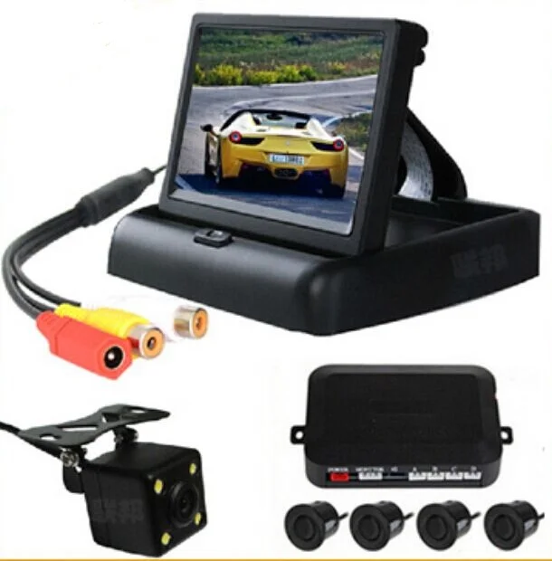 Парковочный датчик с ЖК-дисплеем 4 3 дюйма и камерой заднего вида |