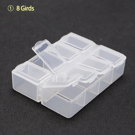 

Mini Size 8 Lattices 78x61x20mm Rectangle Subassembly Wrapper Plastic Component Parts Organizer Component Box