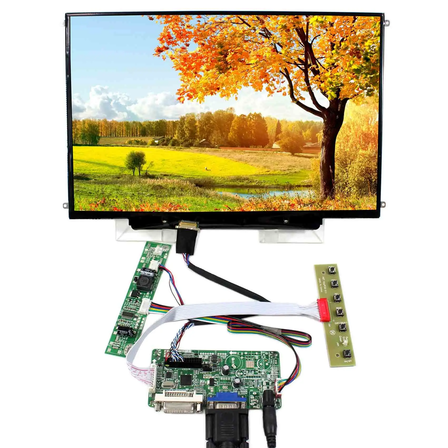 Жк экран 13 3 дюйма 1280x800 LTN133AT09 B133EW07 LP133WX2 с платой контроллера DVI VGA LCD RT2281|Запасные