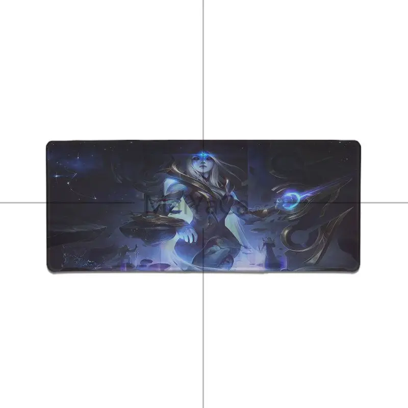 Lock Edge 40X90cm Maiyaca крутой ashe Лига Легенд натуральный каучук игровой коврик для мыши Настольный коврик игровой плеер стол ноутбук резиновый коврик для мыши - Цвет: Lock Edge 40X90cm