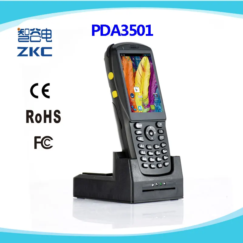 PDA and charger base Портативный мобильный терминал с nfc и RFID считыватель смарт-карт Поддержка 3g wifi Bluetooth с зарядным устройством колыбели(PDA3501 - Цвет: PDA and charger base