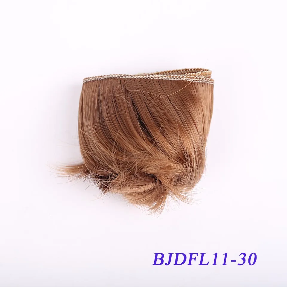 Bybrana 5 см* 100 см коричневый серебряный розовый волос BJD парик SD DIY парик для кукол - Цвет: 30