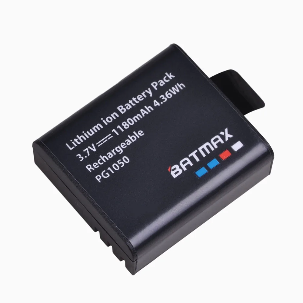 2 шт. аккумулятор PG1050 1180 мАч для камеры SJCAM SJ4000 WiFi SJ5000 Plus M10 plus SJ6000 SJ7000 SJ8000 |
