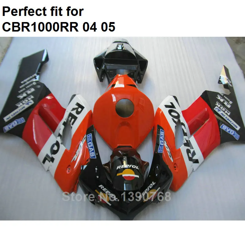 Новый набор обтекателей для мотоциклов Honda injection CBR1000RR 2004 2005 красный черный