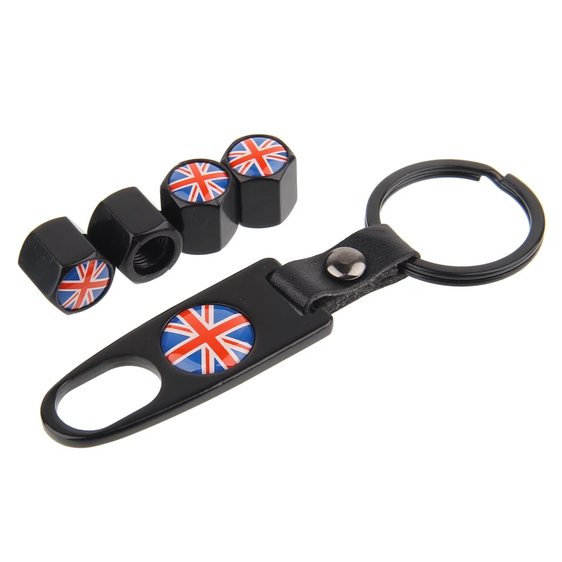 Автомобильные колпачки вентиля шины HAUSNN черные/Серебристые для защиты от пыли с