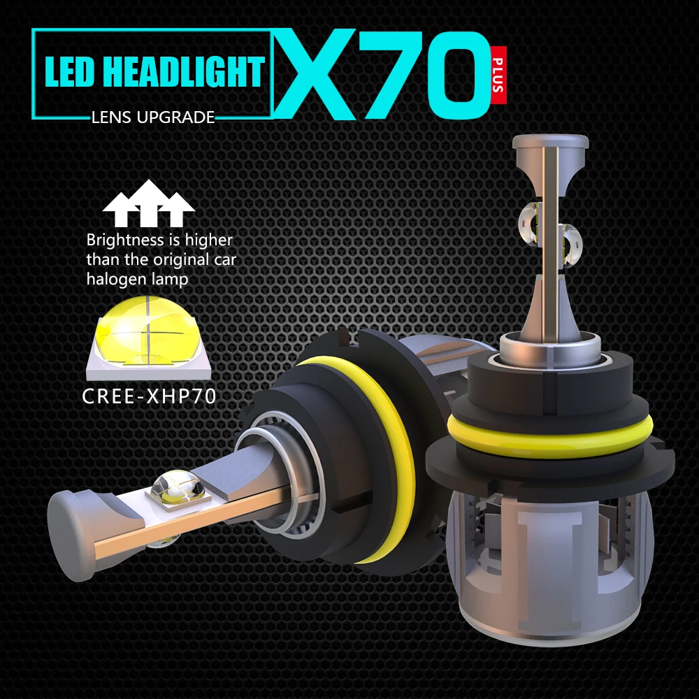 1 комплект 9004/HB1 9007/HB5 120 Вт 15600 лм объектив 4SMD чипы X70 светодиодный фонарь передние