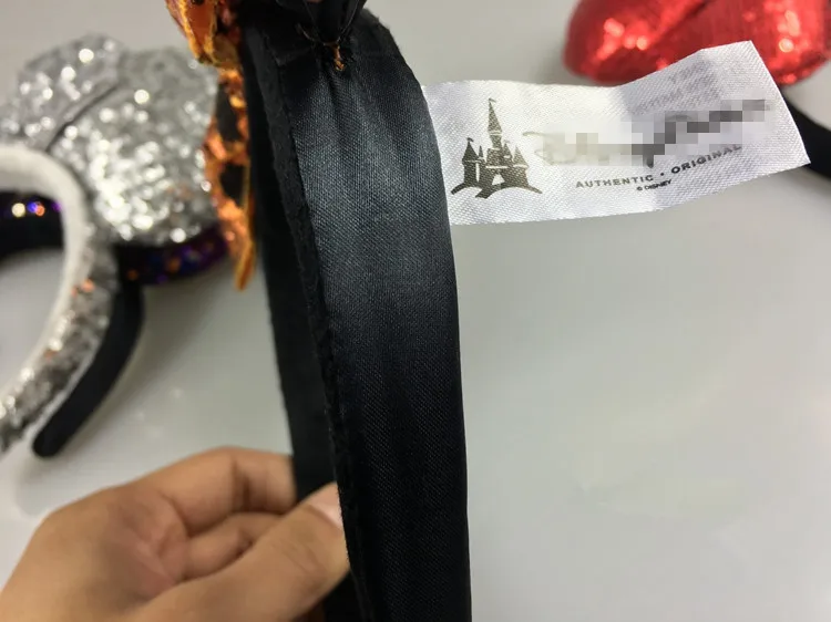 Микки Минни повязка для волос играть в игры Женские вечерние головные уборы уши Блестки для волос-ленты принцесса наголовный обруч плюшевый подарок игрушка для ребенка