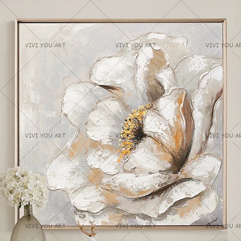 Bstract Акварельная Орхидея цветок мака пейзаж картина маслом на холсте Современная