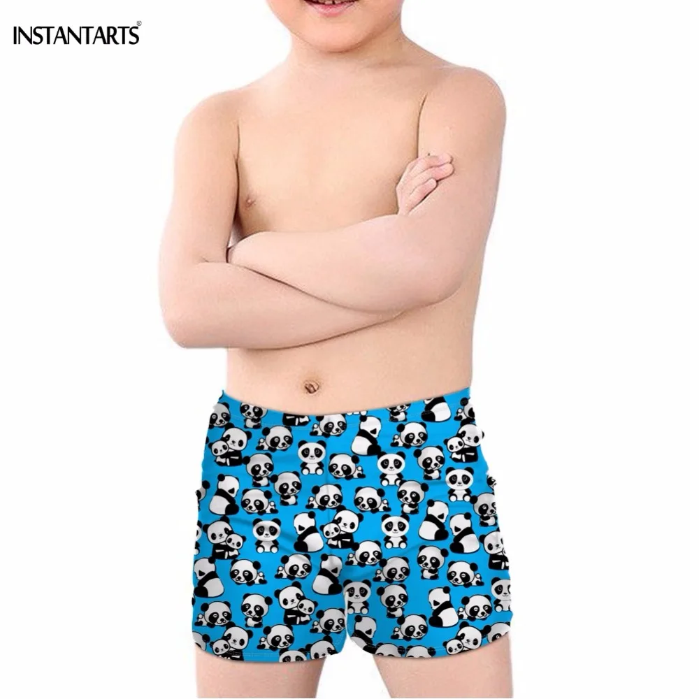 Летние плавки INSTANTARTS для мальчиков милые Мультяшные животные панда купальный