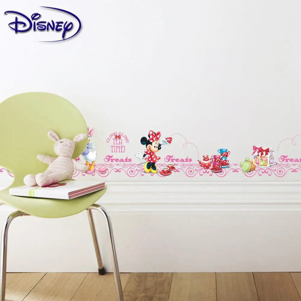 Наклейки Disney Микки и Минни милые экологичные наклейки украшение для детской