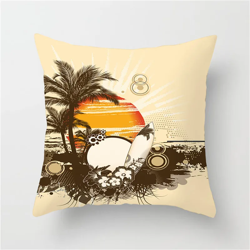 

Fuwatacchi Flower Painting Cushion Cover Bird Tree Decor Throw Pillows Case Wedding Decoration Home Bed Decrative Pillows Cover