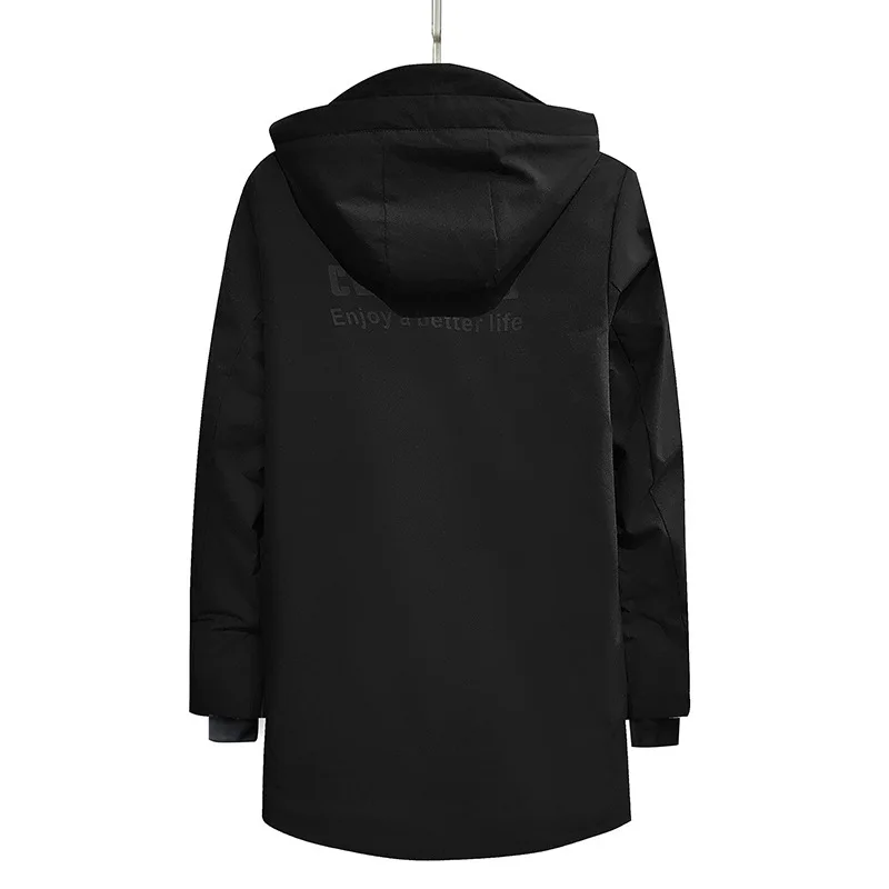 2018 Новый Плюс Размер 8XL 7XL 6XL длинная теплая зимняя куртка мужская брендовая