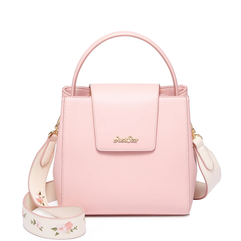 Women's PU Leather Handbags Ladies Fashion Flower Embroidery Tote Purse Female Width Shoulder Straps Crossbody Bags | Багаж и сумки