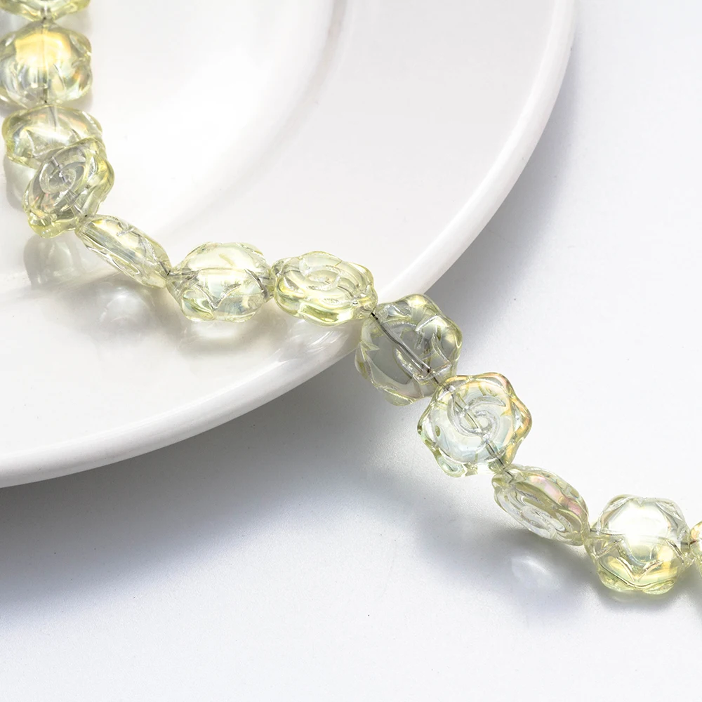 MEIBEADS 20 шт./лот 15 мм красочные хрустальные бусины в форме цветка сливы для