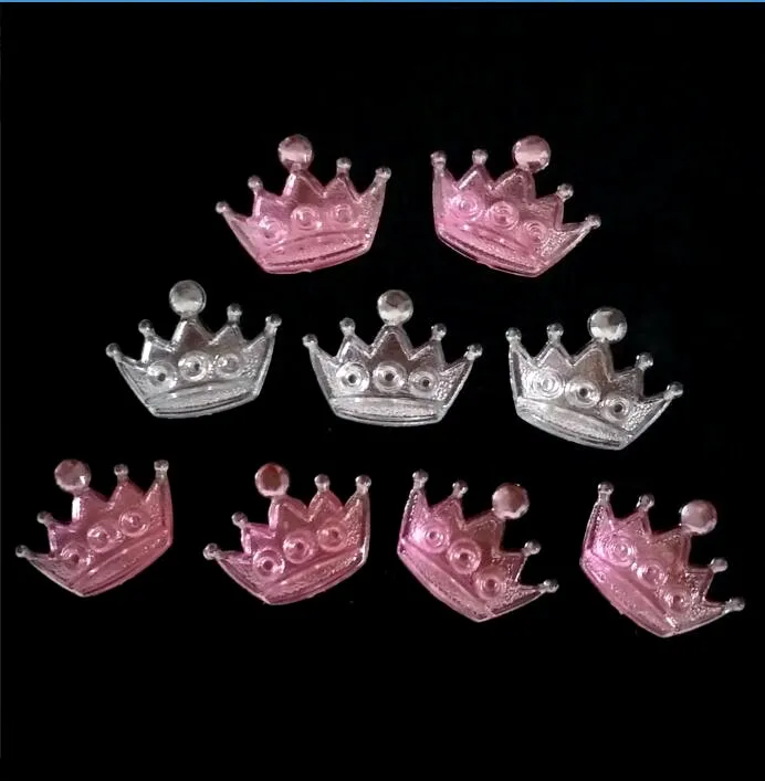 100 шт./лот Акриловая Корона стразы скрапбукинг проект ремесло Baby Shower подарки для