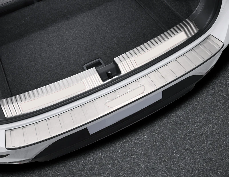 Для Фольксваген T Roc 2017 2018 2019 внутренняя и внешняя защита заднего бампера из