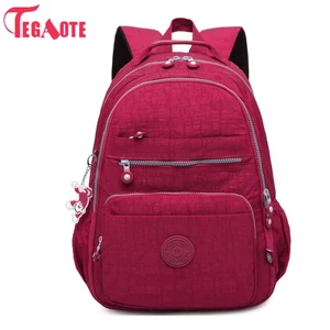 Школьный рюкзак TEGAOTE для девочек-подростков, нейлоновый водонепроницаемый Повседневный Женский ранец для ноутбука