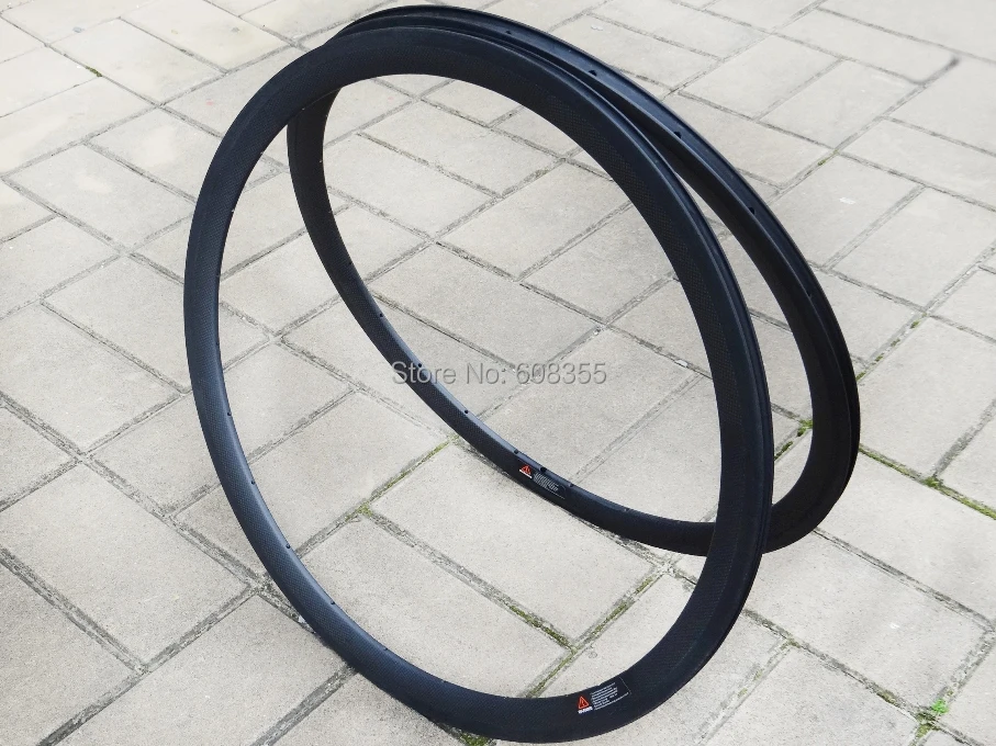 FLX-RIM-C03 : 3K Carbon matt Cycling road bike Bicycle 700C Clincher wheel rim 38mm (Basalt Brake Side) | Спорт и развлечения