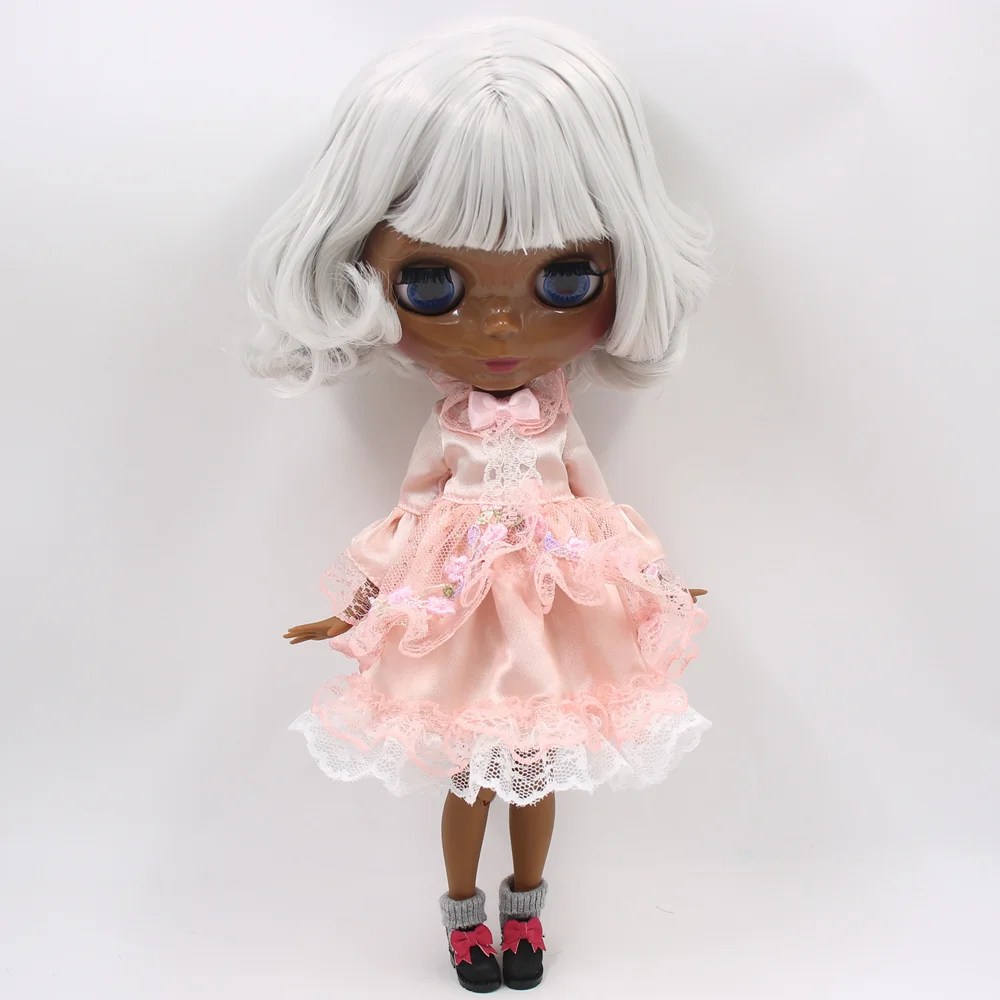 Кукла на заказ ICY DBS Blyth No.BL1003 серая с матовым лицом и волосами 1/6 bjd аниме|Куклы| |