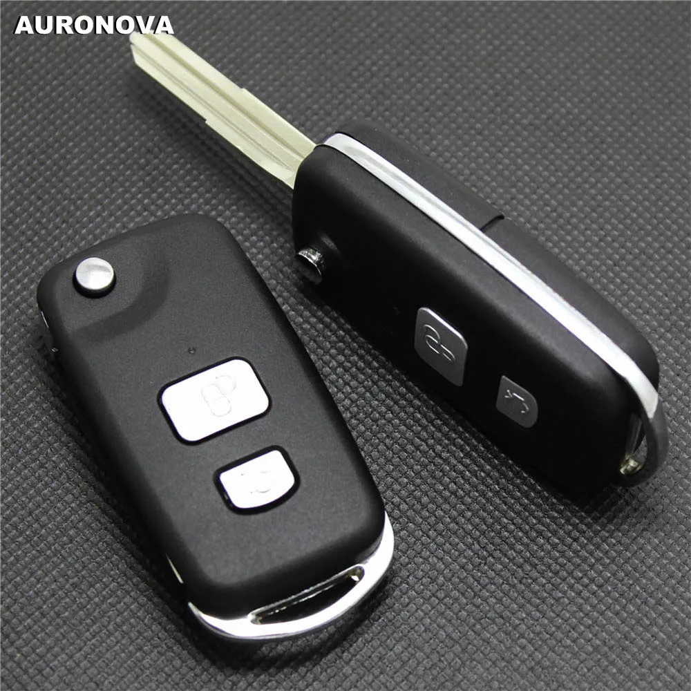 

AURONOVA for Chery Easter Flip Folding Key 2 Buttons Replace Car Key Shell Case