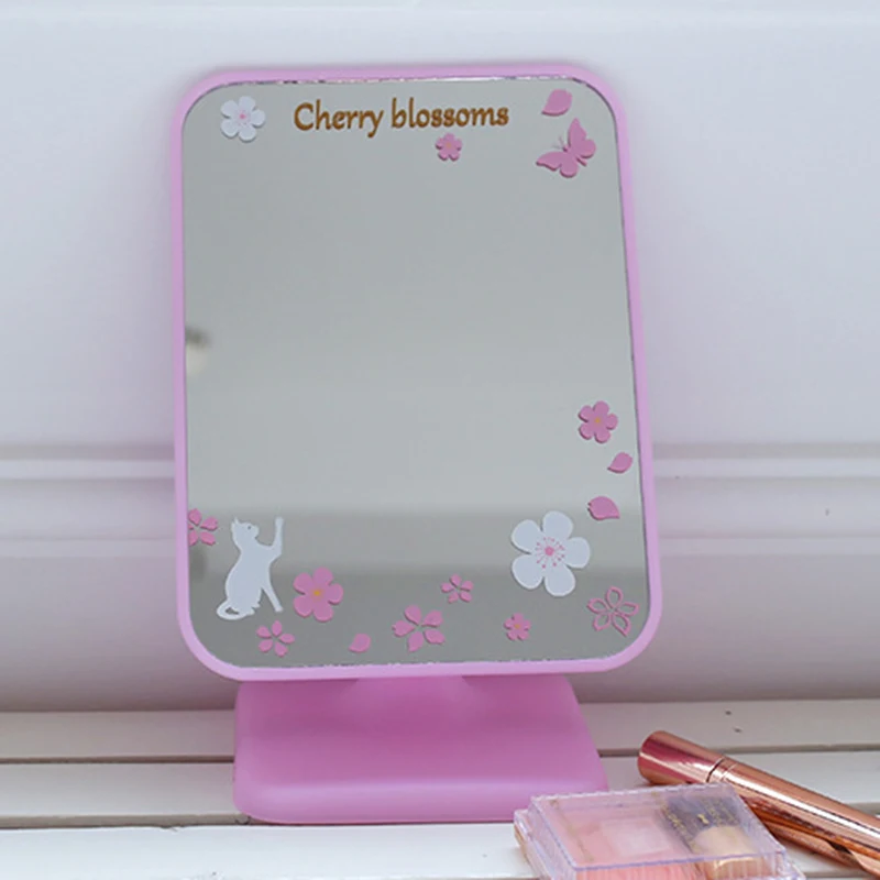 Cute Cartoon Animal Mirror Portable Desktop Makeup Mirrors Professional Cosmetic For Beauty 20*15CM | Красота и здоровье