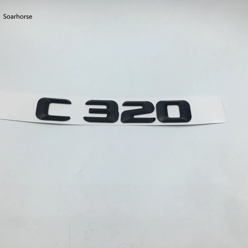Soarhorse для Mercedes Benz C Class C36 C55 C63 C160 C180 C200 C220 C230 C250 черная Задняя эмблема с