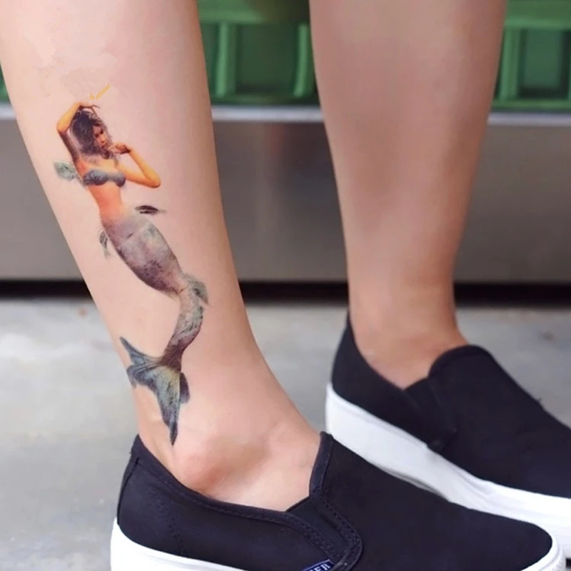 Временная тату-Русалочка Krasivyy водостойкие наклейки для тела маскарадные