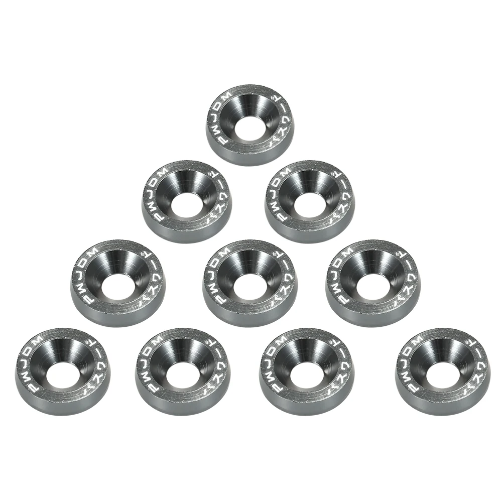 Стайлинг автомобиля 20 шт. болт алюминиевое крыло Бампер Шайба номерной знак Болт