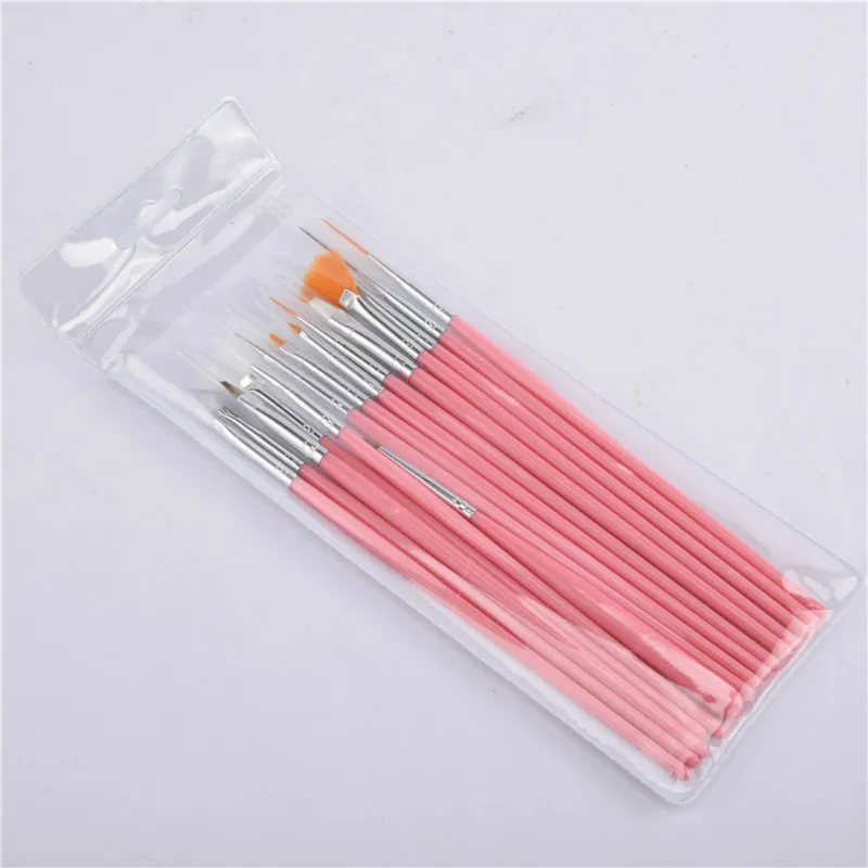 NAILWIND 15 шт./компл. белые кисти для ногтей профессиональная гелевая ручка для рисования декоративные инструменты для ногтей
