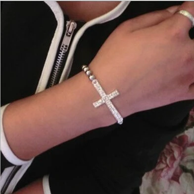OMH оптовая продажа золотые ювелирные изделия Сплав Крест женский браслет SZ07 |