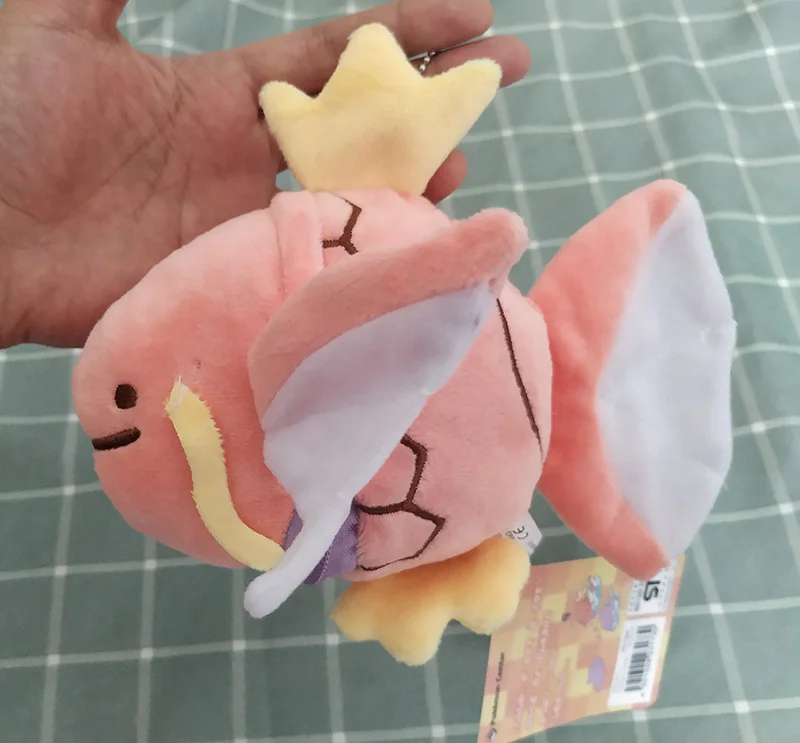 Magikarp 12 см аниме Карманный животное Ditto плюшевый брелок передача Magikarp Lapras Sableye Bulbasaur Мягкие плюшевые игрушечные куклы подарок TFA1867 - Цвет: Magikarp