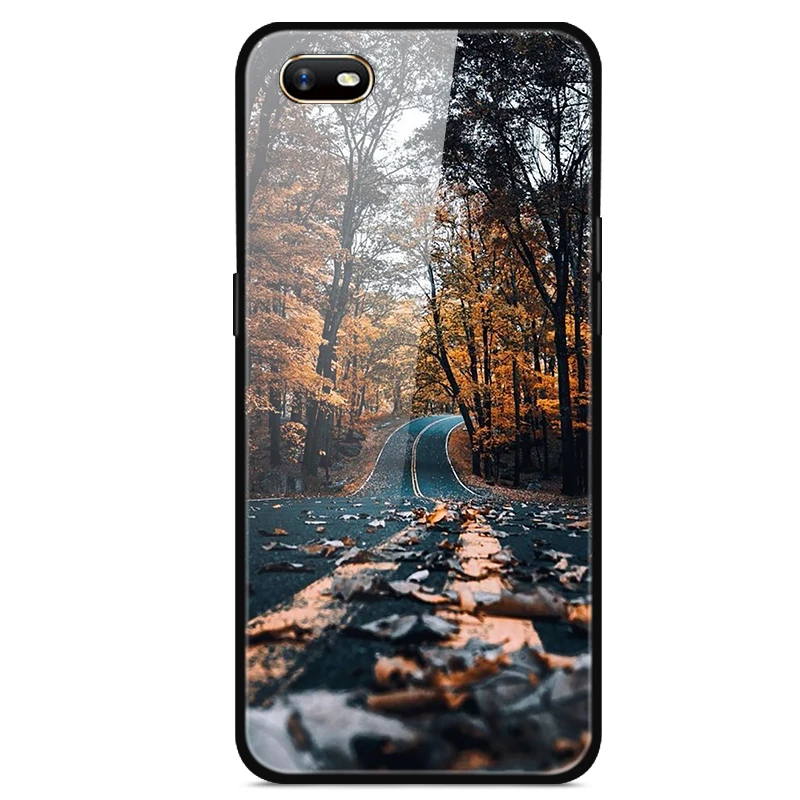 Для OPPO A1K чехол из закаленного стекла жесткий чехол для телефона для OPPO A1K чехол s Мягкий бампер для OPPOA1K A 1K CPH1923 чехол Роскошный