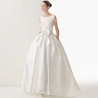 Женская длинная юбка в пол, элегантная белая юбка цвета слоновой кости, Бальное Платье макси с бантом, юбка-пачка для невесты, высокого качества
