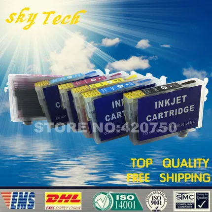 Пустой многоразовый картридж для Epson A600 A700 A710 A800 A810 A725 A835 A837 подходит T0981-T0986 с