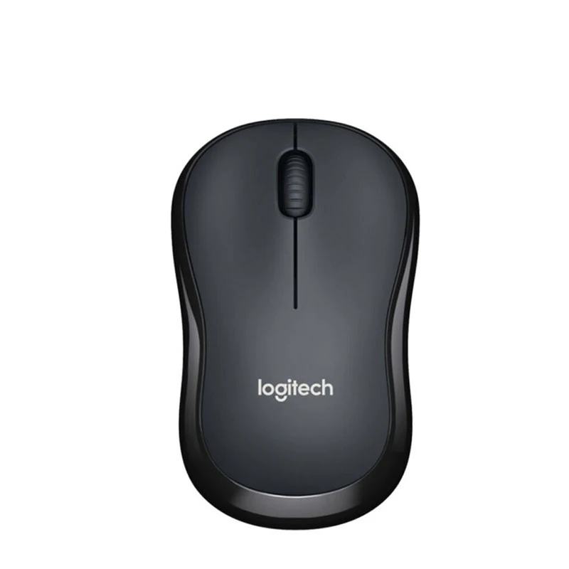 Black Оригинальная беспроводная мышь logitech M185 1000 точек/дюйм, офисный компьютер, Usb, нано-приемник для ноутбуков, настольных ПК, домашних и офисных игровых мышей - Цвет: Black