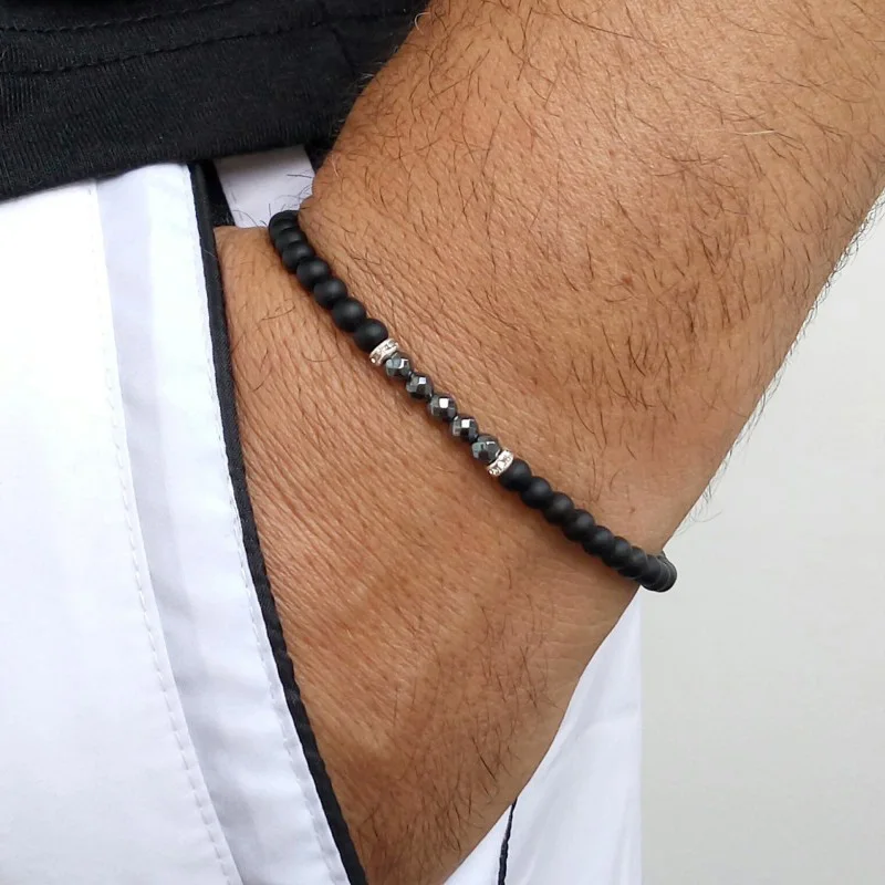 Fashion Simple Lucky Charm Handmade Bracelets For Men Stone Beads Bracelet Style Jewelry Gift Pulsera Hombre | Украшения и
