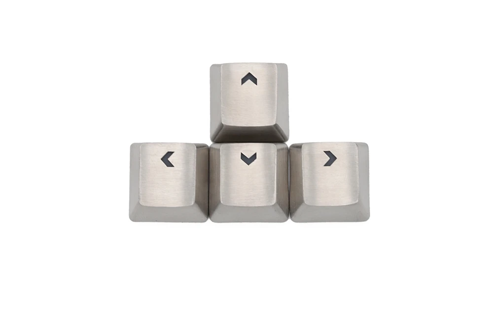 teamwolf stainless steel mx keycap silver color metal keycap for mechanical keyboard gaming key arrow key light through back lit free global shipping