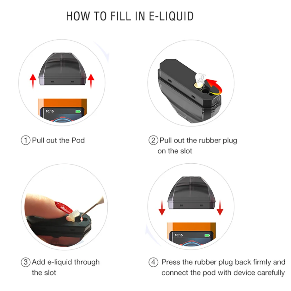 Оригинальный комплект Veeape Syiko SE Touch Pod Starter Vape kit 650 мАч батарея 1.5ohm с 2 мл картриджем