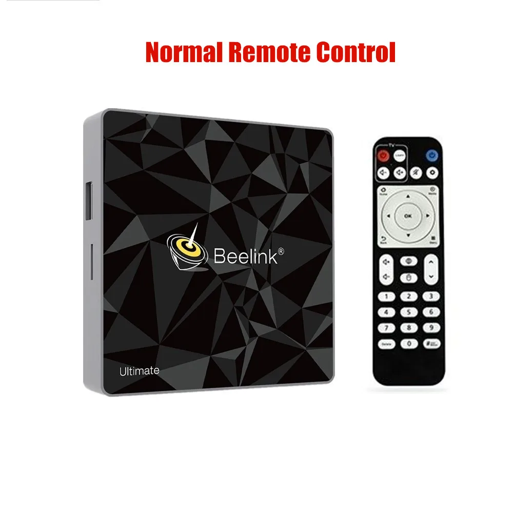 Normal RemoteControl Смарт-ТВ-приставка Beelink GT1 Ultimate Amlogic S912 Восьмиядерный процессор 3 ГБ+ 32 ГБ Android 7,1 Голосовое управление ТВ-приставка BT 2,4G+ 5,8G Wifi 1000M - Цвет: Normal RemoteControl