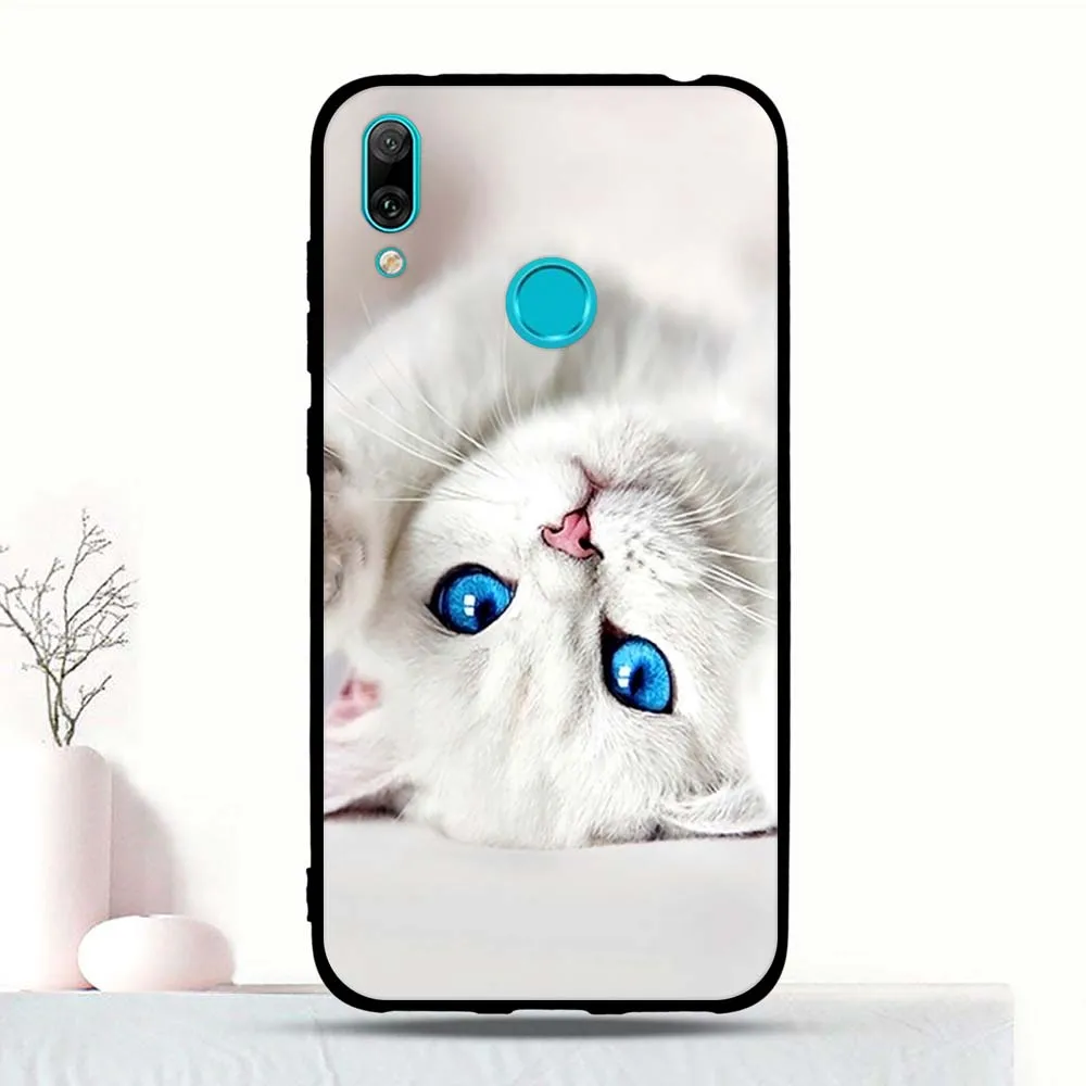 Для huawei Y7 Y7 Prime Y7 Pro чехол силиконовый для huawei Enjoy 9 мультяшный 3D принт Funda бампер чехол 6,2" чехол для телефона - Цвет: 1