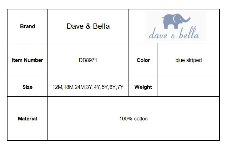 DB8971 dave bella/осенний модный кардиган в полоску для маленьких мальчиков, пальто для малышей, детский вязаный свитер