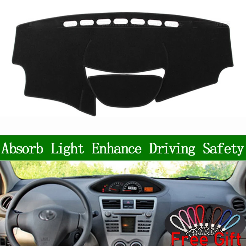 Противоскользящий коврик для приборной панели Toyota vios 2008 2009 2010-2013 | Автомобили и