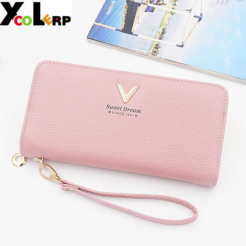 2018 для женщин длинные клатч женские кошельки Женская мода из искусственной кожи