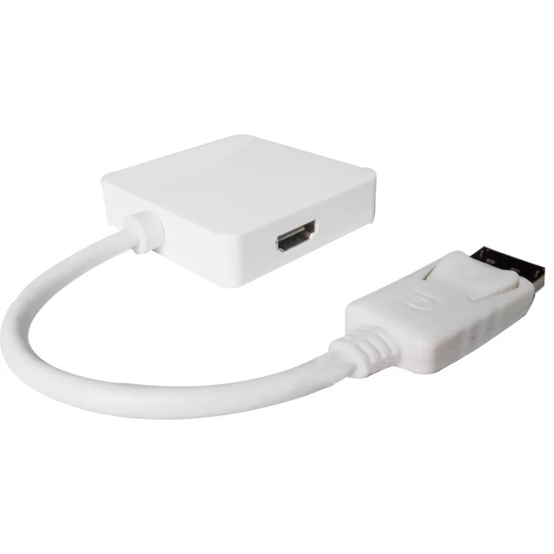 Perlinta 3 в 1 DisplayPort DP к HDMI/DVI/DP Женский Кабель-адаптер для портативных ПК проектор HDTV |