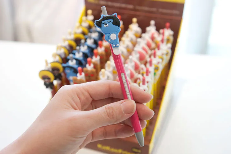 48 шт. ручки с персонажами мультфильмов 6 цветов ручка какао Друзья Куклы Kawaii