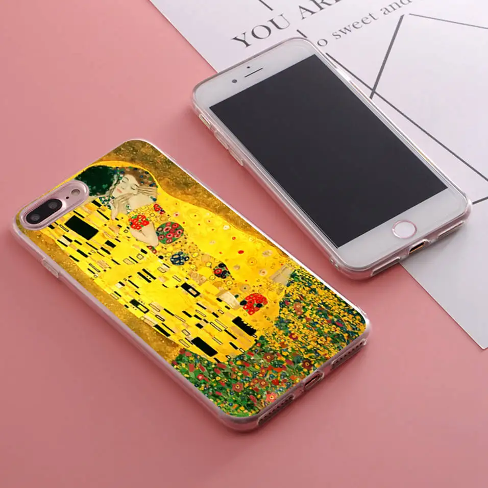 Чехол с рисунком Густава Климта для iPhone X 11 Pro 5S XR XS Max SE 6 s S 7 8 Plus | Мобильные